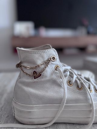 Converse blanco roto especial plataforma