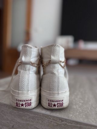 Converse blanco roto especial plataforma