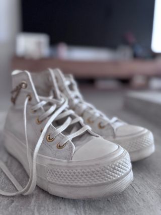 Converse blanco roto especial plataforma
