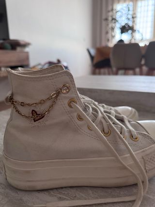 Converse blanco roto especial plataforma