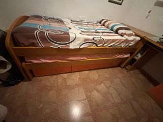 Habitación juvenil :Armario + cama nido+escritorio