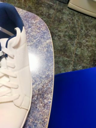 Zapatillas deportivas blancas y azules - 43