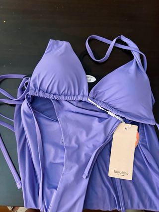 Bañador Nuvoletta rojo-amarillo talla S