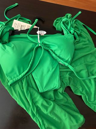 Bañador Nuvoletta rojo-amarillo talla S