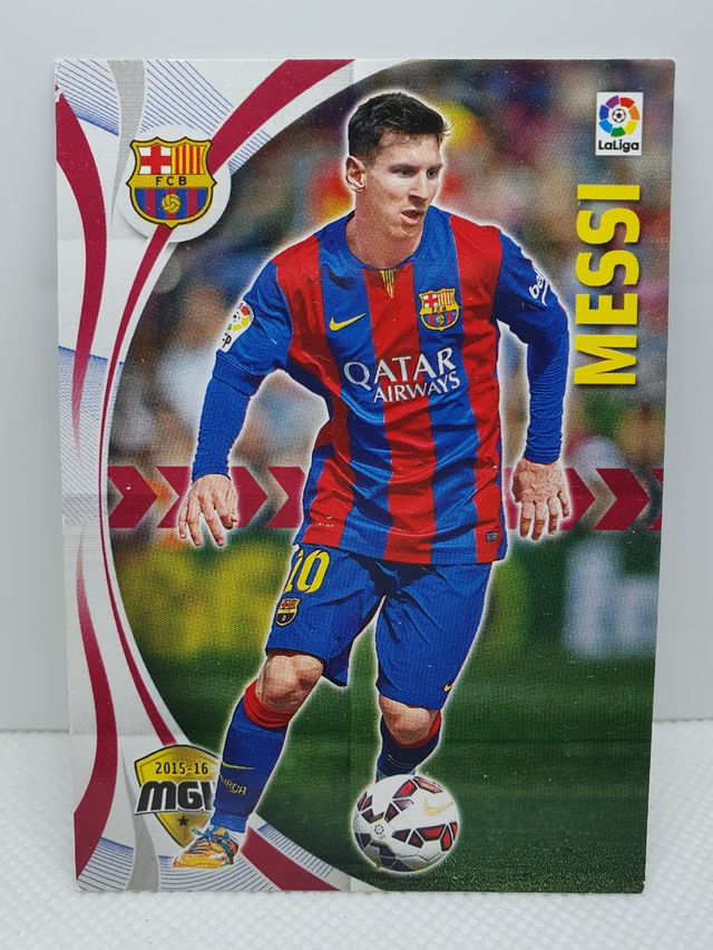 ⚽️ CROMO DE FUTBOL MESSI MGK 2015-16 MEGACRACKS 