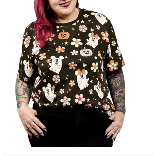 Camiseta Loungefly Halloween Mickey Minnie S