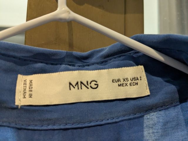 Vestido Mango azul - Talla M