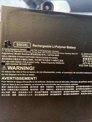 Batería HP Chromebook SI03XL - Nueva