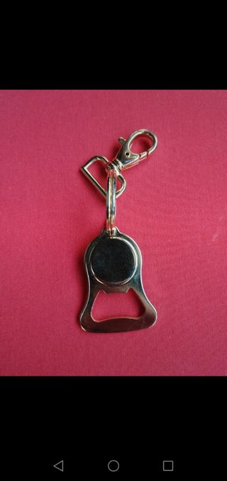 Apribottiglie portachiavi color oro