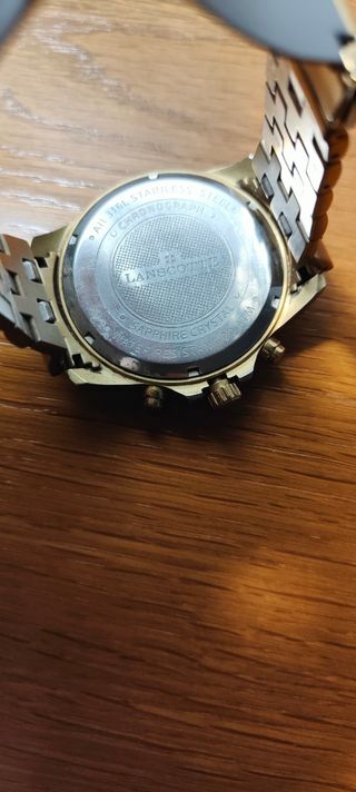 Reloj cronógrafo dorado