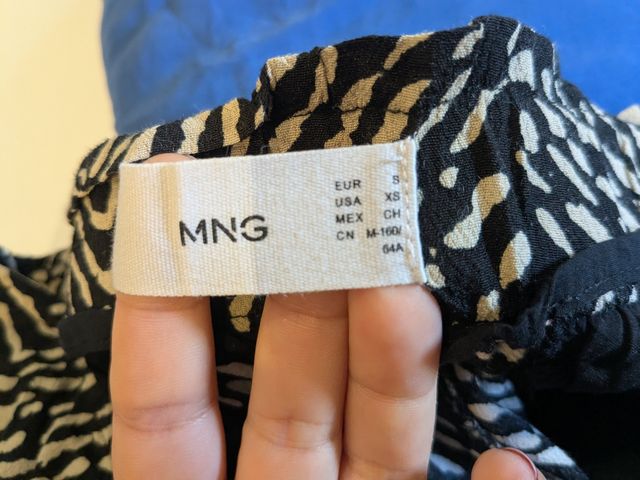 Pantalón ancho Mango - cebra