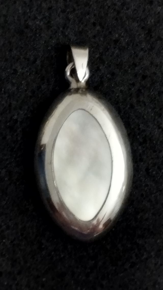 Colgante Plata Nácar