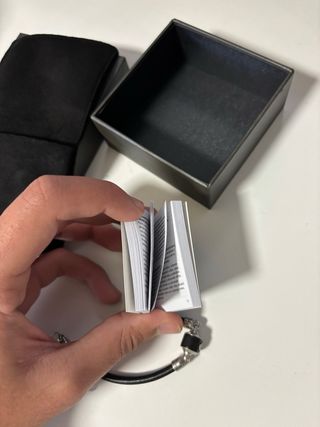 Pulsera Emporio Armani negra y plata