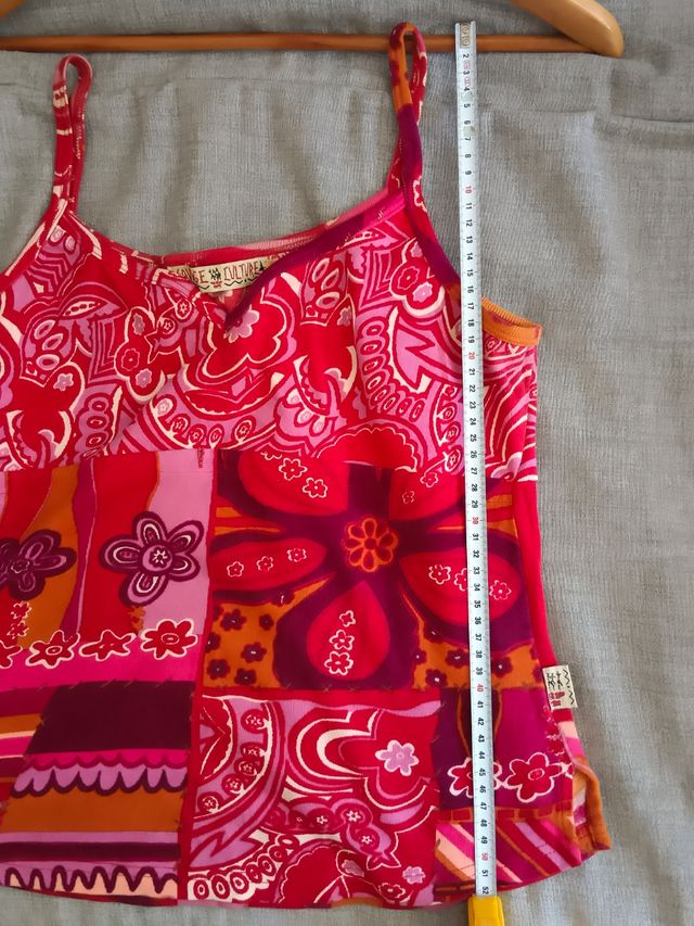 Maglietta a spalla Savage Culture multicolore