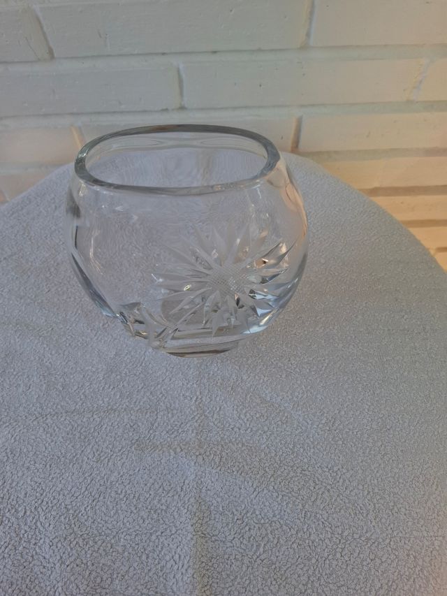 Centro mesa cristal tallado