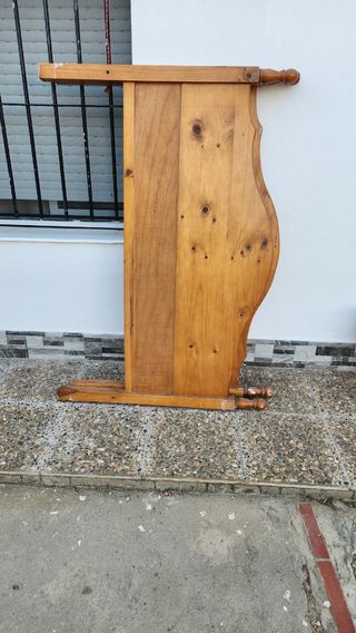 Cabecero rústico madera cama 135cm