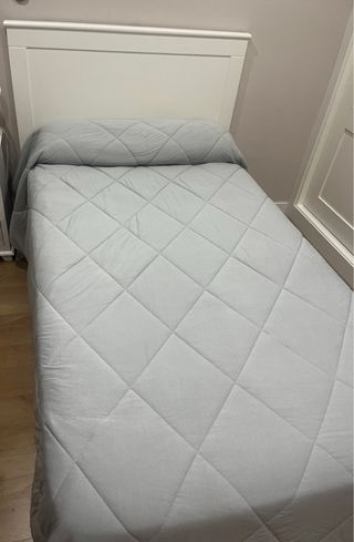 Cama blanca 105x190 cm