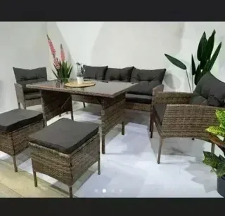 Conjunto jardín ratán marrón ULTIMAS unidades 