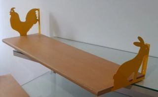Estantería Pared Madera - 2 Soportes