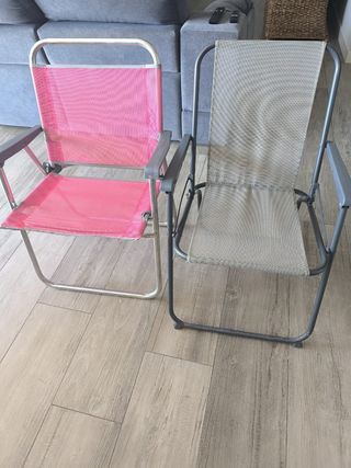 Dos Sillas NIÑOS Plegables Playa