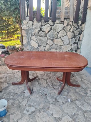 Mesa comedor extensible madera