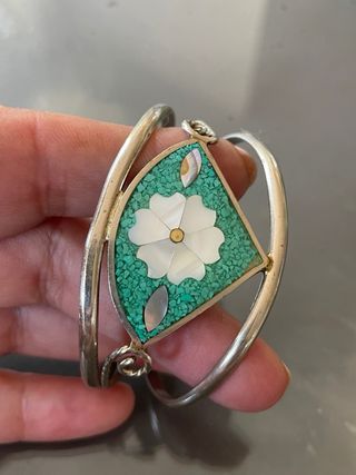 Bracciale Vintage Semi Rigido - Metallo Argentato