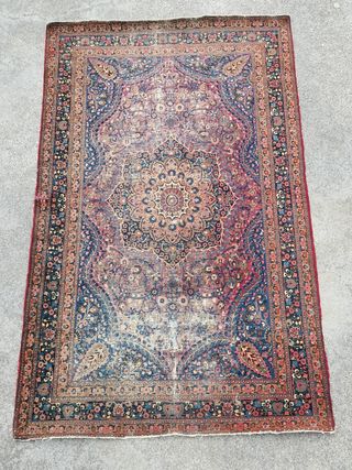Alfombra persa antigua hecha a mano