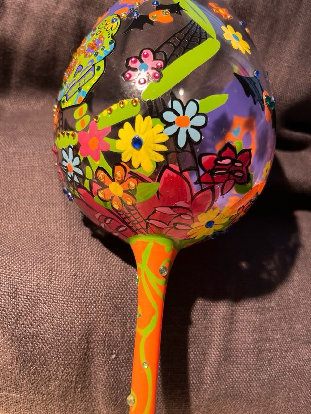 Copa vino calavera mexicana Lolita