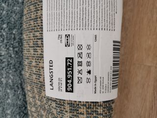 Alfombra Langsted IKEA AZUL-BLANCO 4 ud NEGOCIABLE