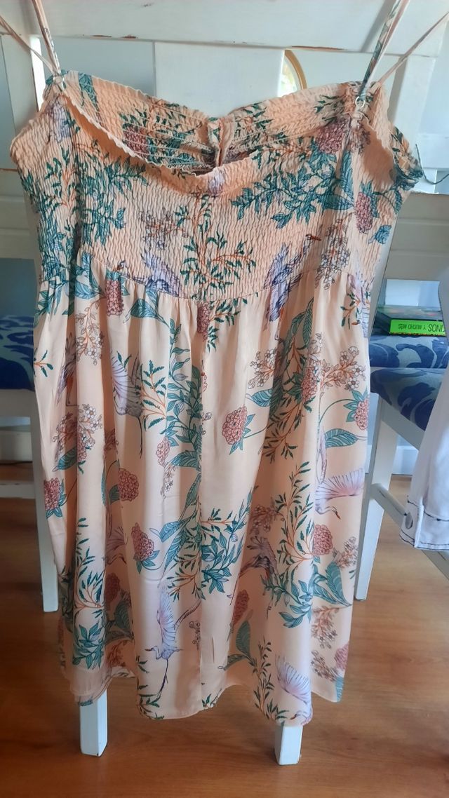 Vestido Zara L estampado