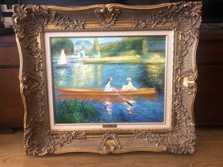 Réplica pintura Renoir. Marco dorado