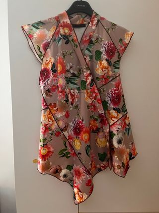 Kimono Zara asimmetrico fiori
