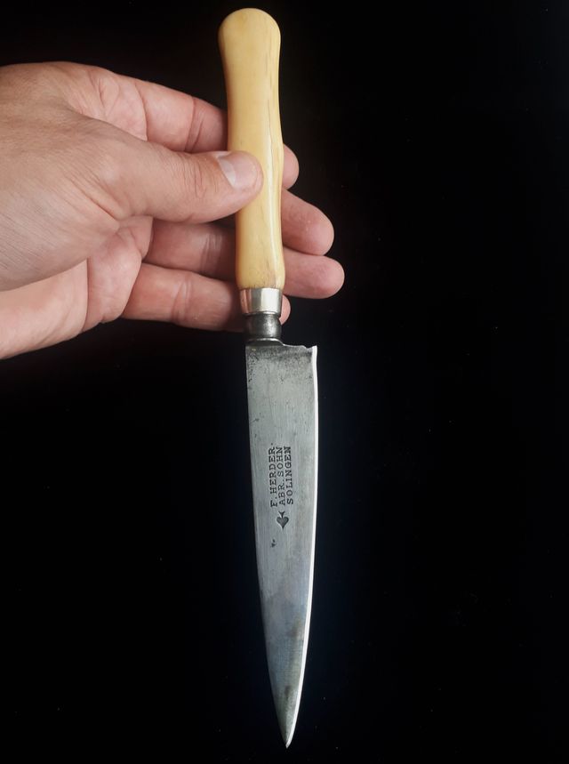 Cuchillo antiguo Herder Solingen