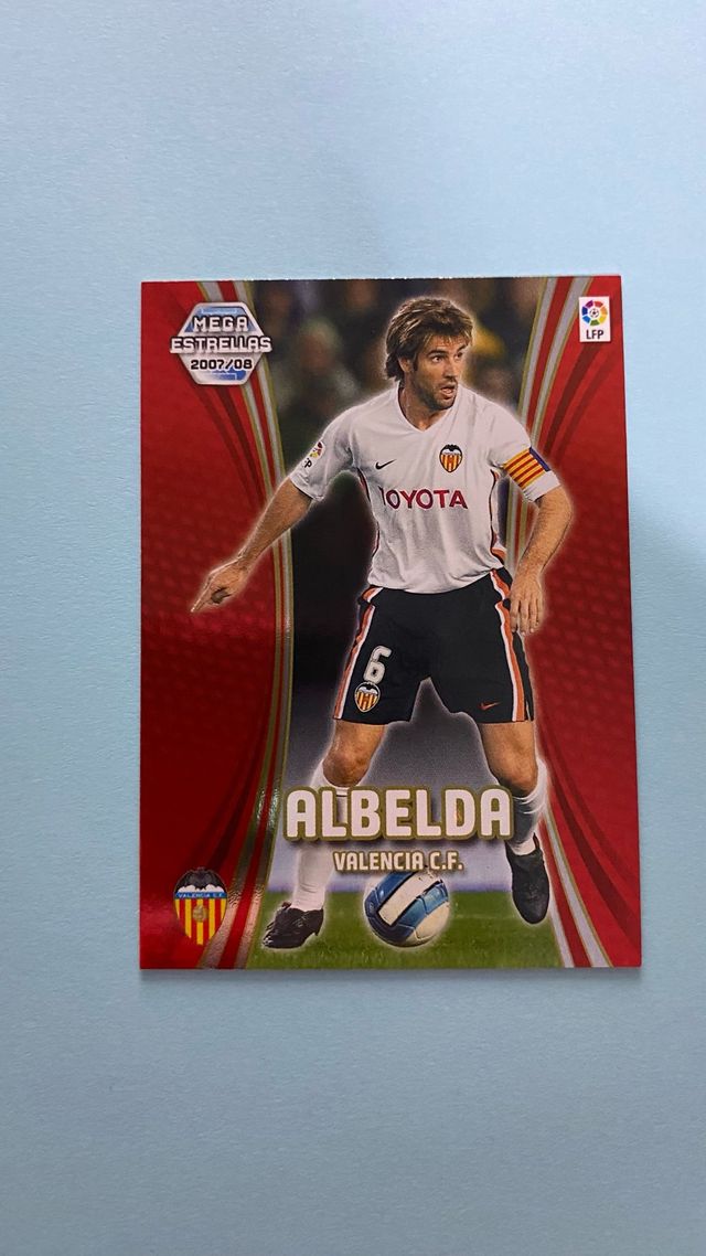 Cromo Albelda Valencia C.F. Megacracks 2007-08