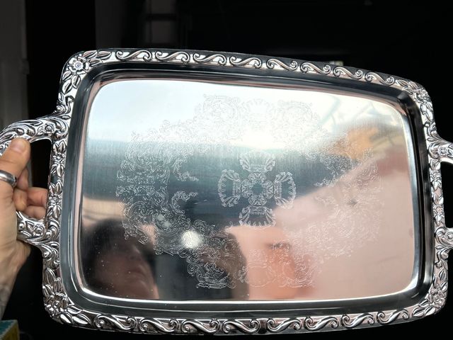 Bandeja cuadrada antigua