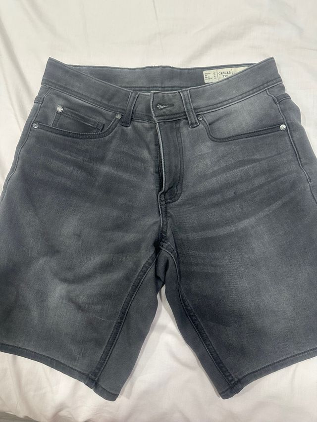 Bermudas Vaqueras Grises