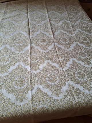 Colcha Vintage crilenka - Dorado y cruda