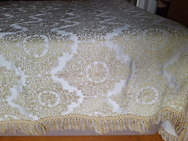 Colcha Vintage crilenka - Dorado y cruda