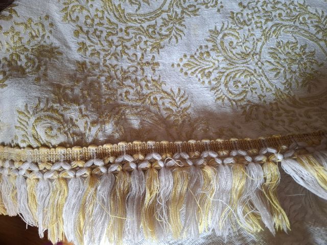 Colcha Vintage crilenka - Dorado y cruda