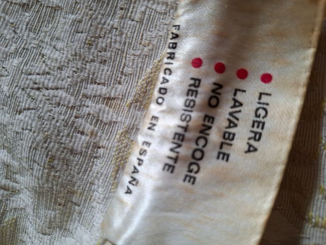 Colcha Vintage crilenka - Dorado y cruda