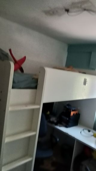 Litera blanca con escritorio. Negociable 