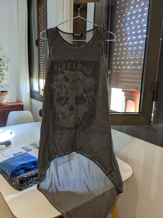 Camiseta Firetrap gris - Tirantes