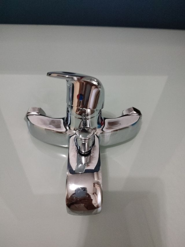 Grifo ducha metalico plateado