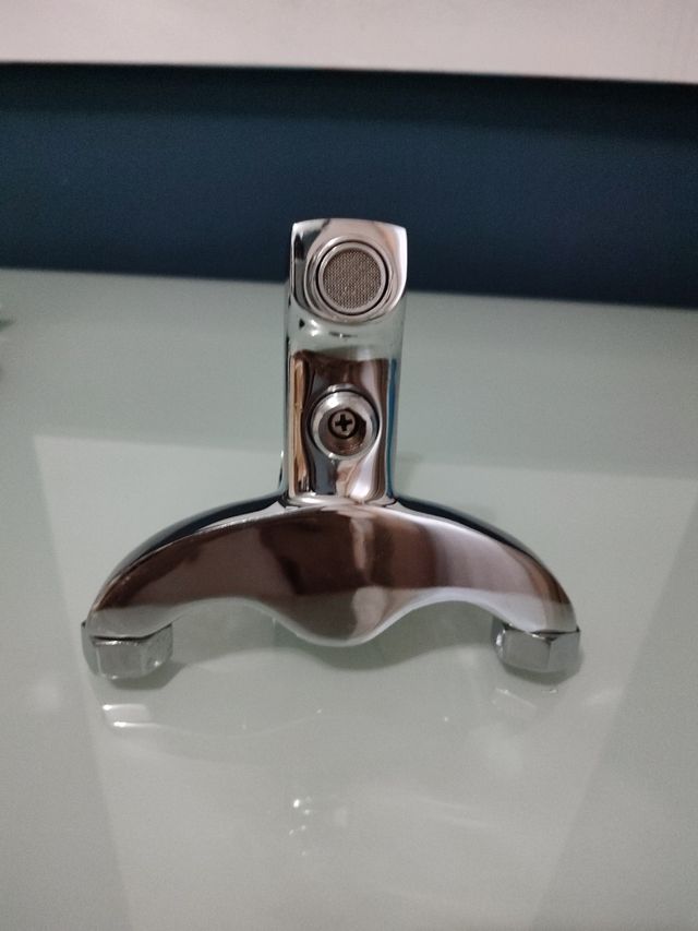 Grifo ducha metalico plateado
