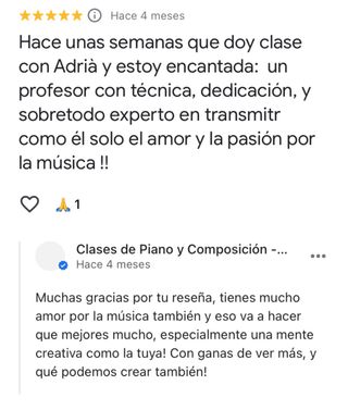 Clases de piano + de 8 años de experiencia