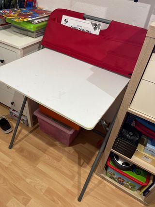 Mesa plegable infantil - Roja y Blanca
