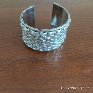 Pulsera trenzada plata
