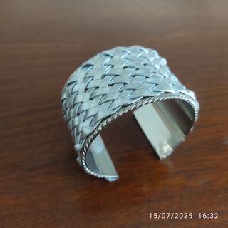 Pulsera trenzada plata