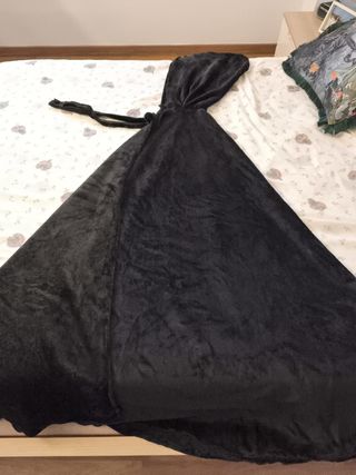Capa negra carnaval - Talla única