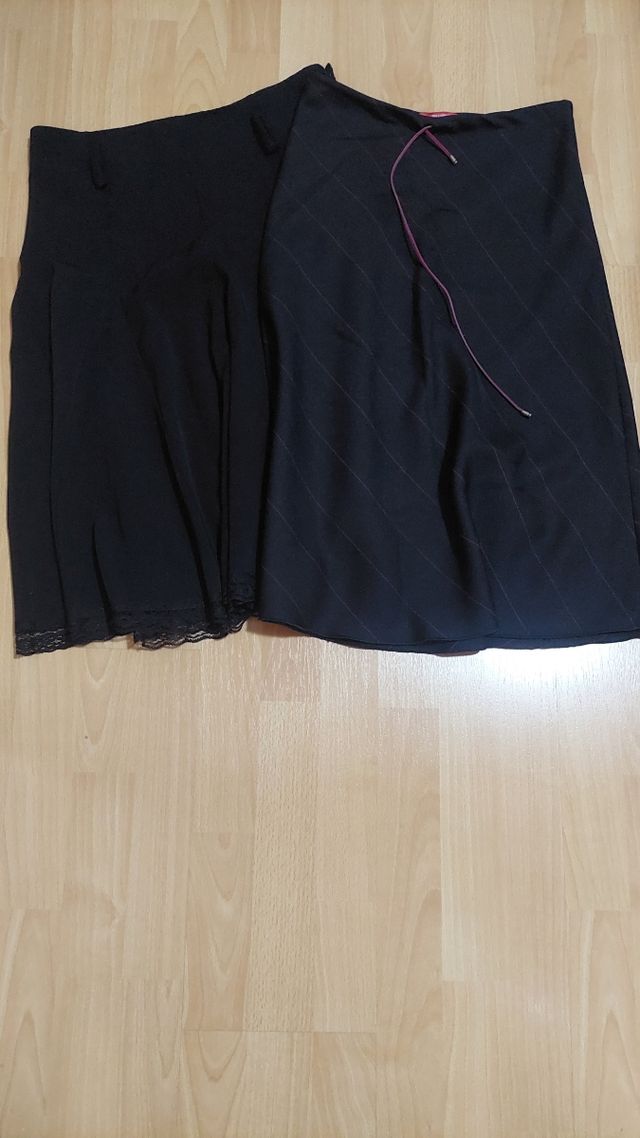 2 Faldas negras elegantes